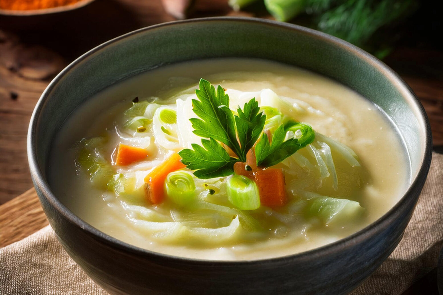 Creamy Vegan Cabbage Soup