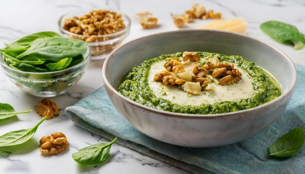 Creamy Walnut and Spinach Pesto Recipe