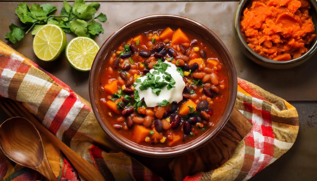 Sweet Potato and Black Bean Chili