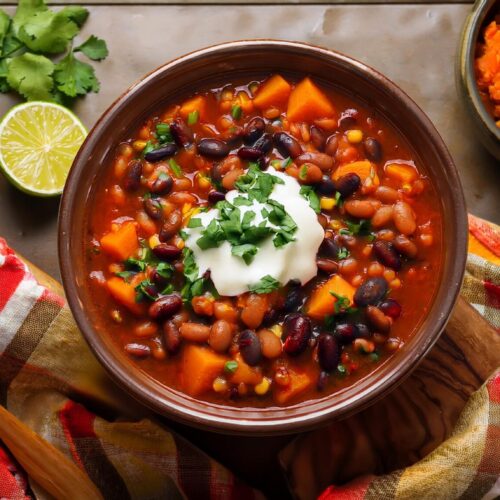 Sweet Potato and Black Bean Chili