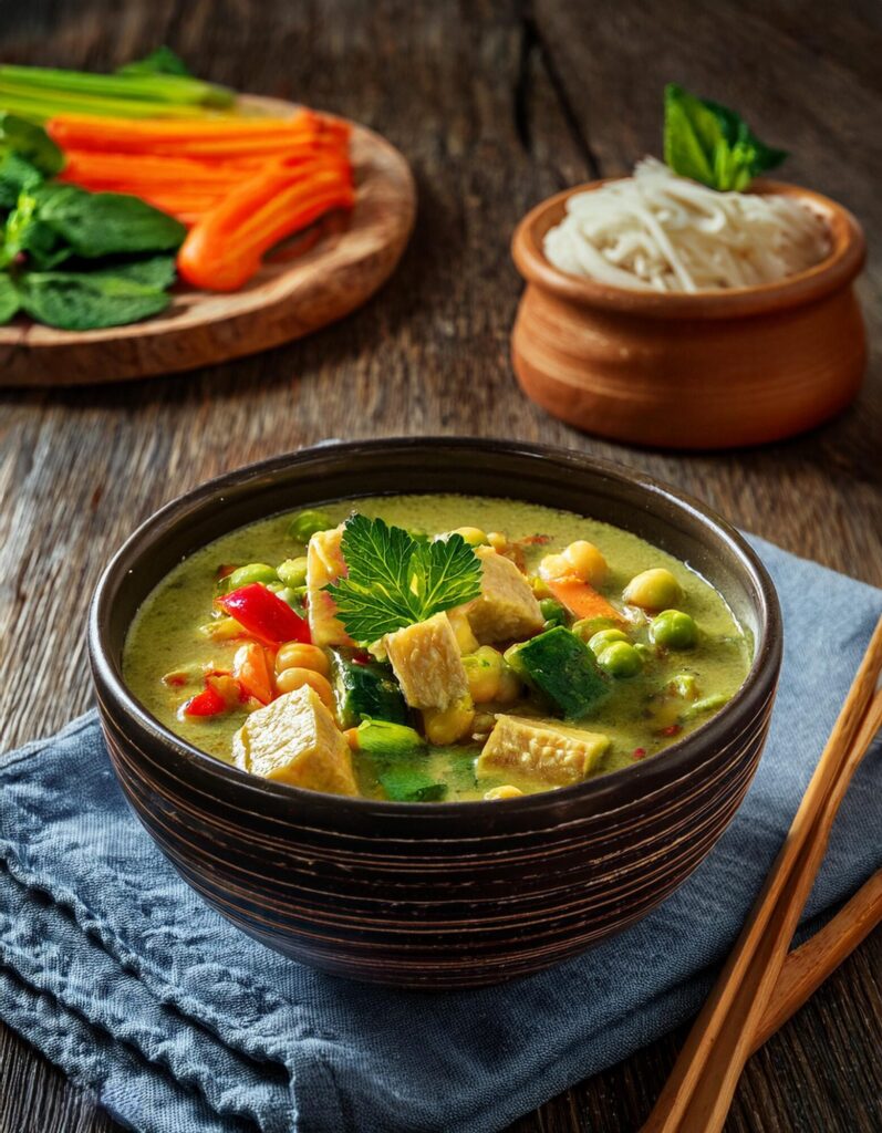 Thai Green Curry vegan Soup