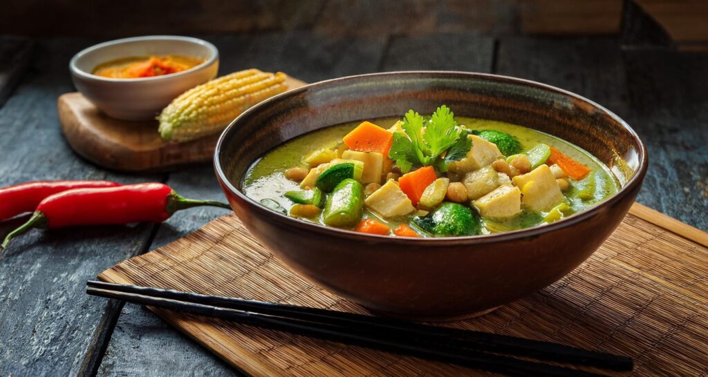 Thai Green Curry vegan Soup