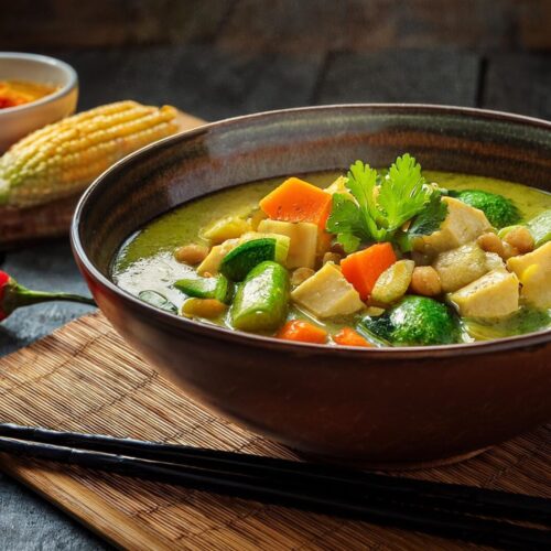 Thai Green Curry vegan Soup