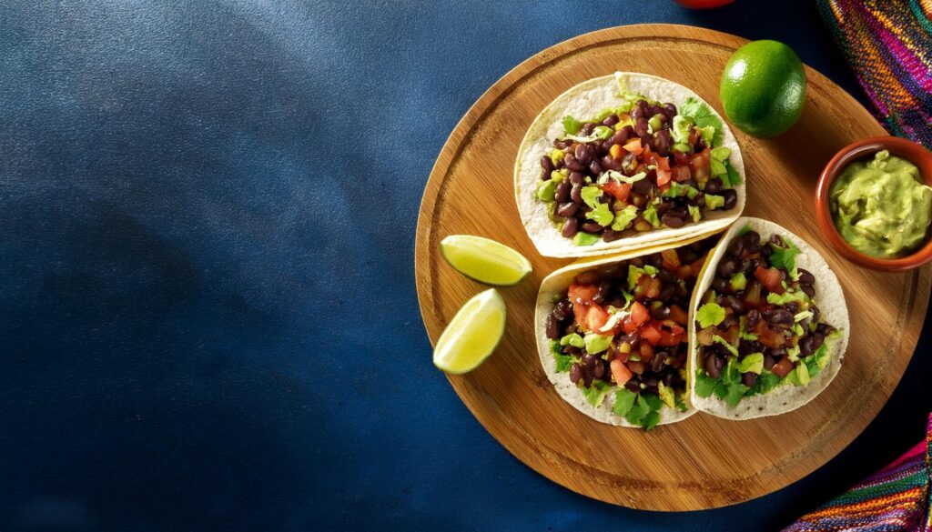 Quick Avocado and Black Bean Tacos