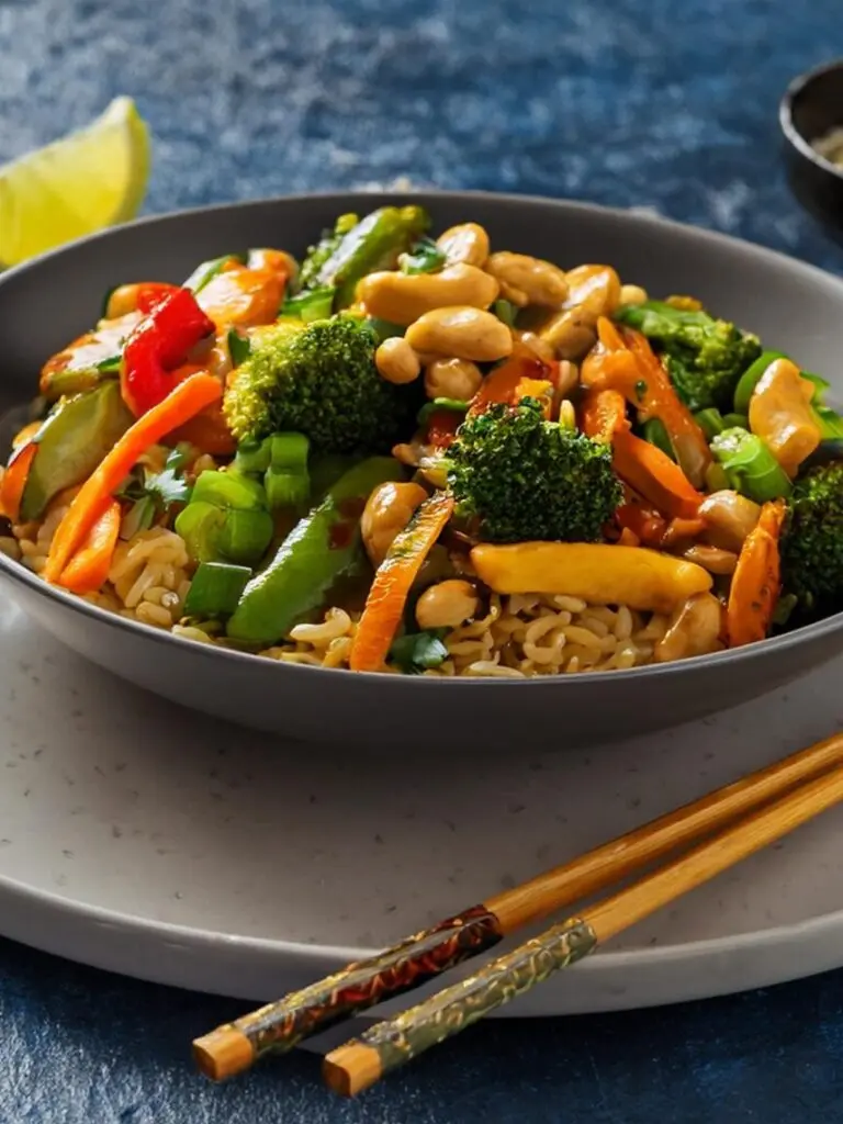 Veggie Stir-Fry with Peanut Sauce