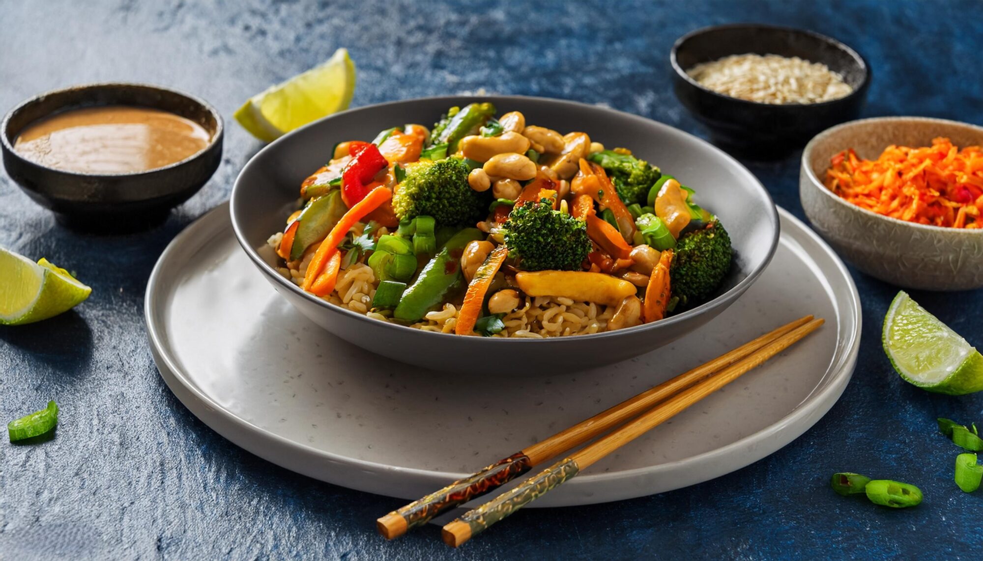 Veggie Stir-Fry with Peanut Sauce