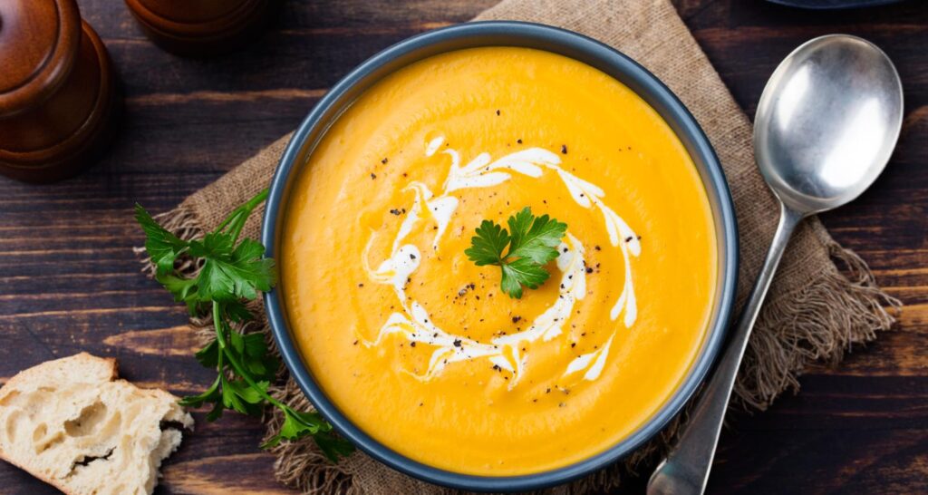 healthy vegan pumpkin soup recipe