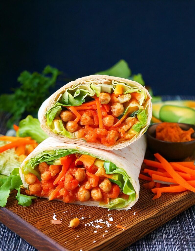 Buffalo Chickpeas Wrap